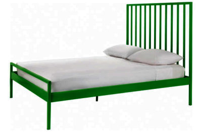 Habitat Lucia Green Metal UK Double Bed